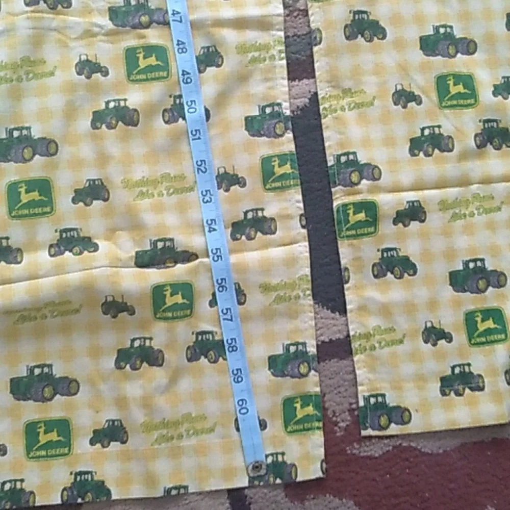 🚜 John Deere Window Curtain Drape Panel 23